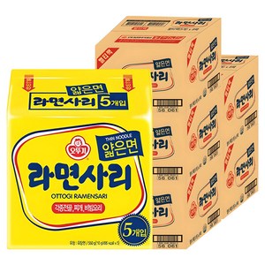 오뚜기 라면사리 얇은면 110g, 200개, (5팩 X 8개 X 5박스)