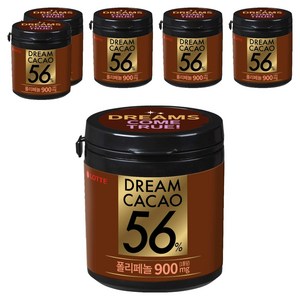 롯데웰푸드 드림카카오 56% 초콜릿, 86g, 6개