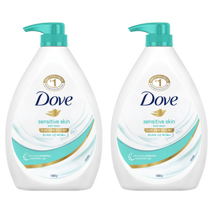 도브 센스티브 스킨 바디워시, 1kg, 2개