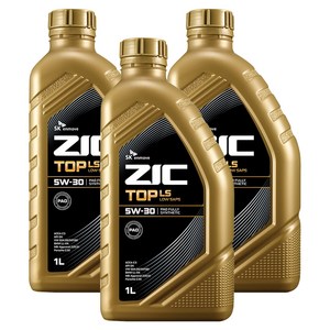 지크 SK엔무브 탑 LS 엔진오일, 5w30, 1L, 3개