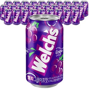 농심 웰치스 포도맛, 355ml, 30개