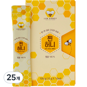 찐허니 사양벌꿀스틱, 100g, 25개