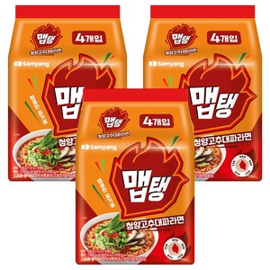 맵탱 청양고추대파라면 110g, 12개, (4개입 X 3팩)