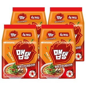 맵탱 청양고추대파라면 110g, 16개, (4개입 X 16개입 X 1박스)