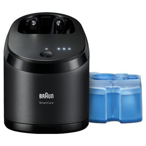 BRAUN 시리즈 8 9 면도기용 세척 충전 스테이션 + 세정액 세트
