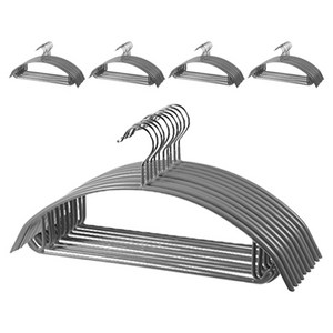 코멧 홈 어깨 뿔 방지 논슬립 옷걸이, 그레이, 50개