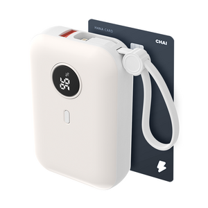 바우아토 포켓쉴 난연 PD 22.5W 고속 입출력 케이블 일체형 미니 보조배터리 10000mah