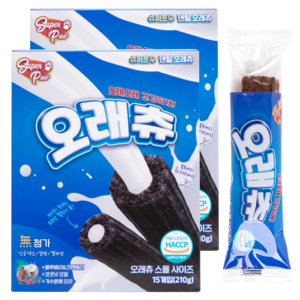 슈퍼포우 강아지 오래츄 스몰 덴탈껌, 혼합맛(블루베리/크..., 210g, 2개