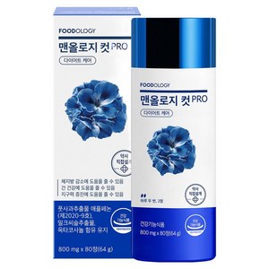 푸드올로지 맨올로지 컷 프로 케어 64g, 80정, 1개