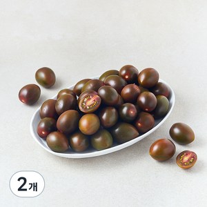 스윗마토 스테비아 망고향 블랙대추방울토마토, 1kg, 2개