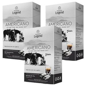 쭝웬레전드 아메리카노 원두커피믹스, 2g, 15개입, 3개