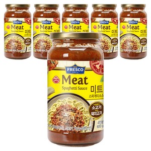 오뚜기프레스코 미트 스파게티소스, 600g, 6개