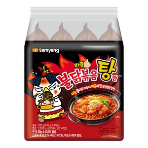 불닭 볶음탕면 145g, 4개, (1팩)