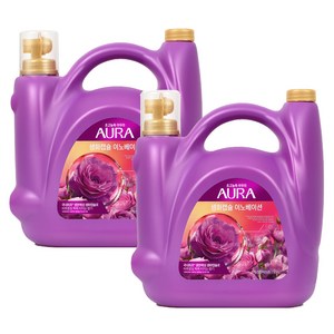 AURA 생화캡슐 섬유유연제 자스민머스크향 본품, 2개, 5.5L