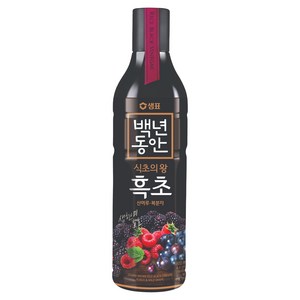 백년동안 산머루 복분자 현미발효 흑초, 900ml, 1개