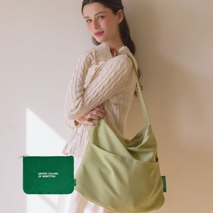 베네통 소프트 데일리 숄더백 + 파우치 세트