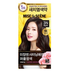 미쟝센 샤이닝 에센스 새치전용 염색제, 3N 흑갈색, 2개