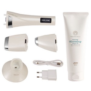 듀얼소닉 럭셔리 뷰티 탄력 피부 마사지기 + 블루밍 모이스처 젤 250ml 세트