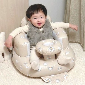 원더파파 안전한 도넛튜브 디자인 아기 소프트 의자, 베이지