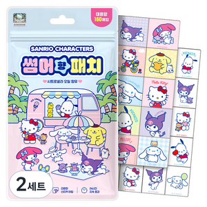 아텍스 유아용 산리오 캐릭터즈 썸머향패치 날벌레 기피제 대용량 160p 세트, 혼합색상, 2세트