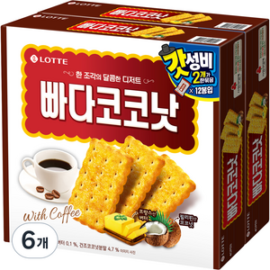 롯데제과 빠다코코낫, 300g, 6개