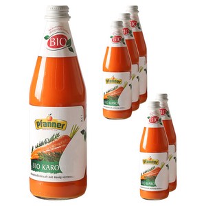 파너 유기농 착즙 당근주스, 500ml, 6개