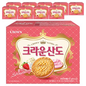 크라운산도 딸기, 161g, 10개