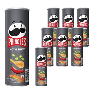 프링글스 핫 앤 스파이시, 110g, 8개