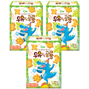 청우식품 우유먹은 공룡, 60g, 3개