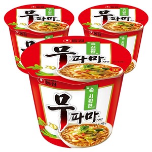 농심 무파마 큰사발 컵라면, 3개