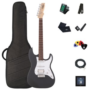 헥스 입문용 무광 일렉기타 + 케이스, E100 S/SG, Slate Grey, 1개