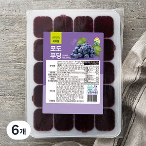 풍요한아침 아이젤 포도푸딩 20개입, 1kg, 6개