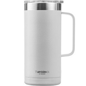 텀블락 글라스락 플레인 머그 텀블러 500ml, 그레이, 500ml, 1개