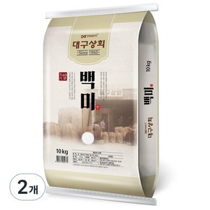 대구상회 2024년산 햅쌀 백미, 상, 10kg, 2개