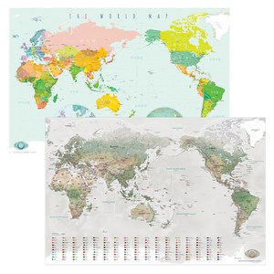 모티프맵 익스플로러 + 첼린저 세계지도세트, 1세트