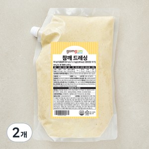 곰곰 참깨 드레싱, 2kg, 2개