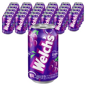 웰치스 그레이프맛, 355ml, 18개