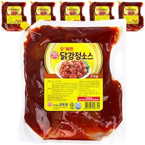 오뚜기 오쉐프 닭강정소스, 2kg, 6개