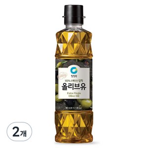 청정원 엑스트라버진 올리브유, 900ml, 2개