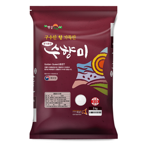 수향미 골든퀸 3호 백미, 5kg, 상등급, 1개