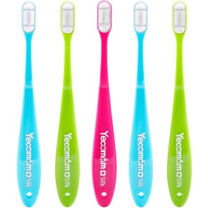 예꼬맘 실크 어린이 칫솔 2단계, 혼합색상, 1개입, 5개