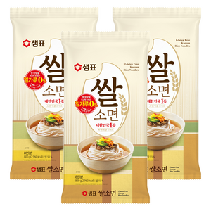 샘표 쌀 소면, 800g, 3개