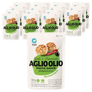 청정원 알리오올리오 파스타소스 싱글파우치, 100g, 16개