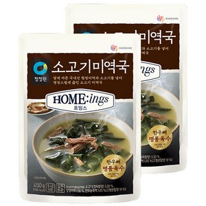 청정원 호밍스 소고기미역국, 450g, 2개