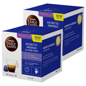돌체구스토 리스트레토 아덴자 캡슐커피, 6.5g, 16개입, 2개