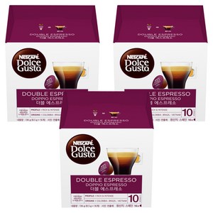 돌체구스토 더블 에스프레소 캡슐커피, 8.5g, 16개입, 3개