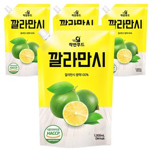 착한푸드 깔라만시 원액, 1L, 4개