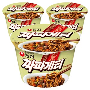 짜파게티 큰사발면 123g, 3개