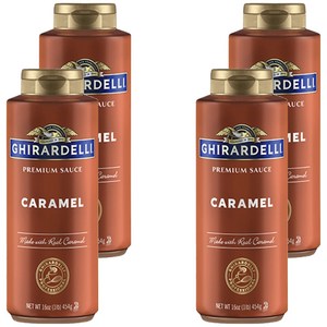 기라델리 카라멜맛 프리미엄 소스, 454g, 4개