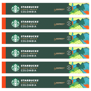 스타벅스 네스프레소 싱글 오리진 콜롬비아 캡슐커피, 5.7g, 10개입, 6개